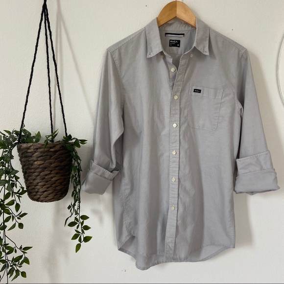 RVCA Other - Grey Button-Up | RVCA